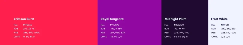 ticket-mart Branding Color Palette