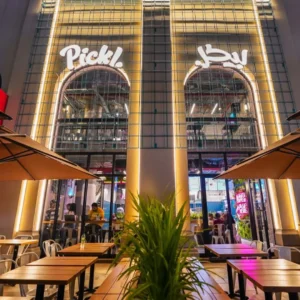 Pickl branding environment showing how the Arabic logo fits within the global brand identity